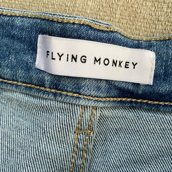 Flying Monkey Jeans Women’s 28 Distressed Blue Jeans Distressed Denim NWT - Picture 3 of 10
